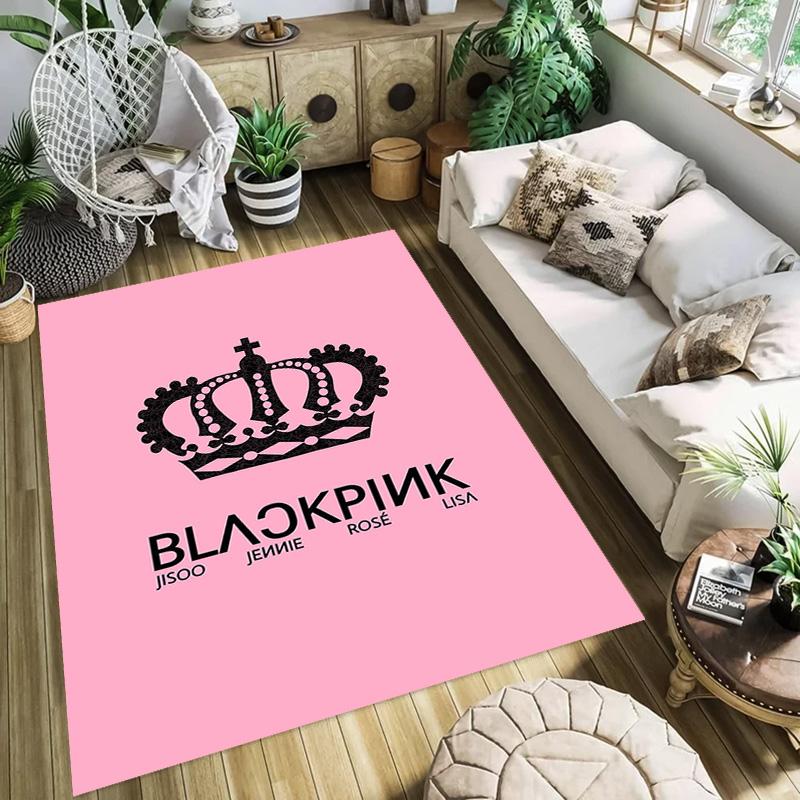 Black Pink Domination carpet Suitable for all seasons floor mats Fashion Office chair cushion Art