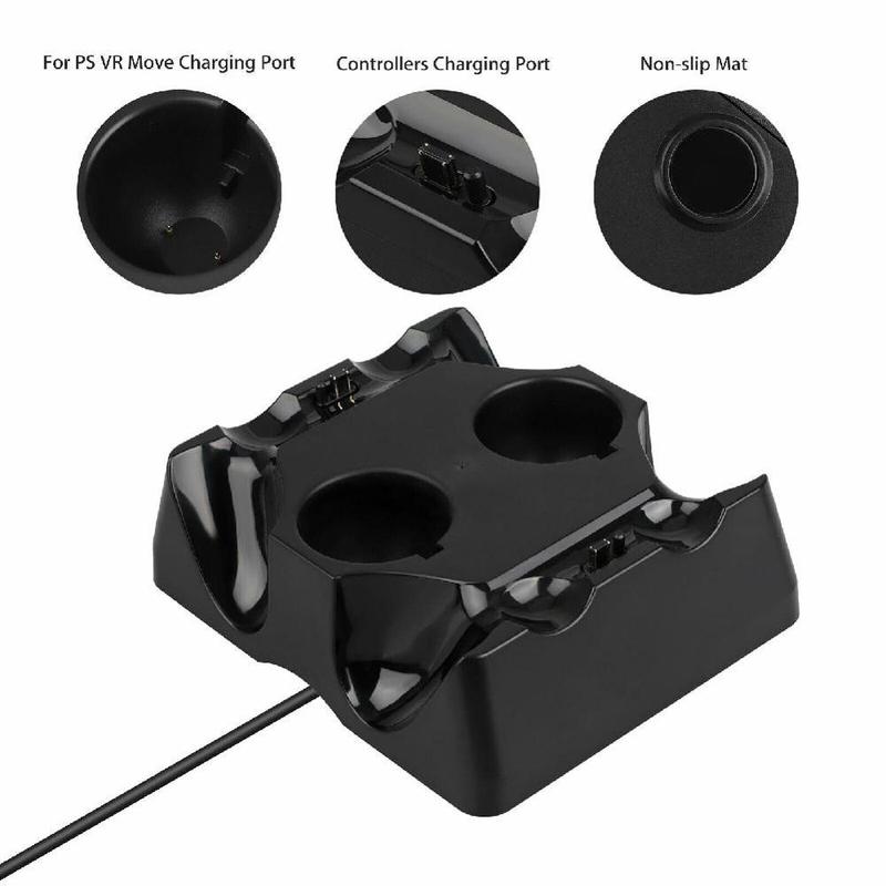 Control Charger Base for Sony PS4 VR Move Motion Controller Playstation Play Station PS 4 Charging Dock Docking