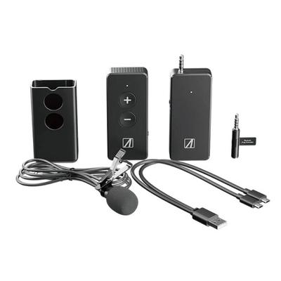 Airia Wimac with Microphone and External Lavalier Microphone Compatible with Video 2.4G Transmitter/Receiver Built-in (SD-WMIC-B, Black) -