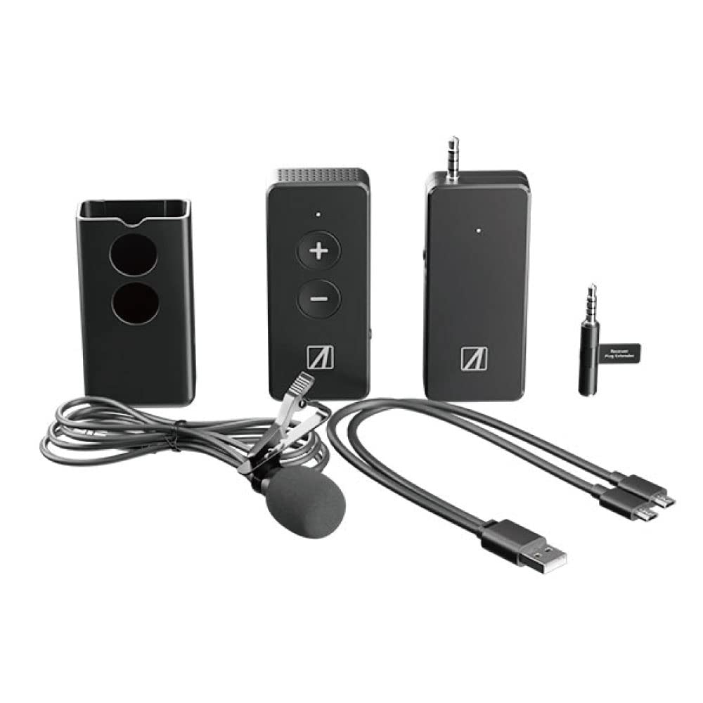 

Airia Wimac with Microphone and External Lavalier Microphone Compatible with Video 2.4G Transmitter/Receiver Built-in (SD-WMIC-B, Black) - чорний