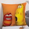 Classic Funny Anime LLarva Cushion Cover Natural Linen Organic Fabric DoubleSided Printing Sofa Home Decor Gift Pillow Case