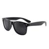 Beige Dual Vision Pinhole Sunglasses - Stylish Multi-Hole Design