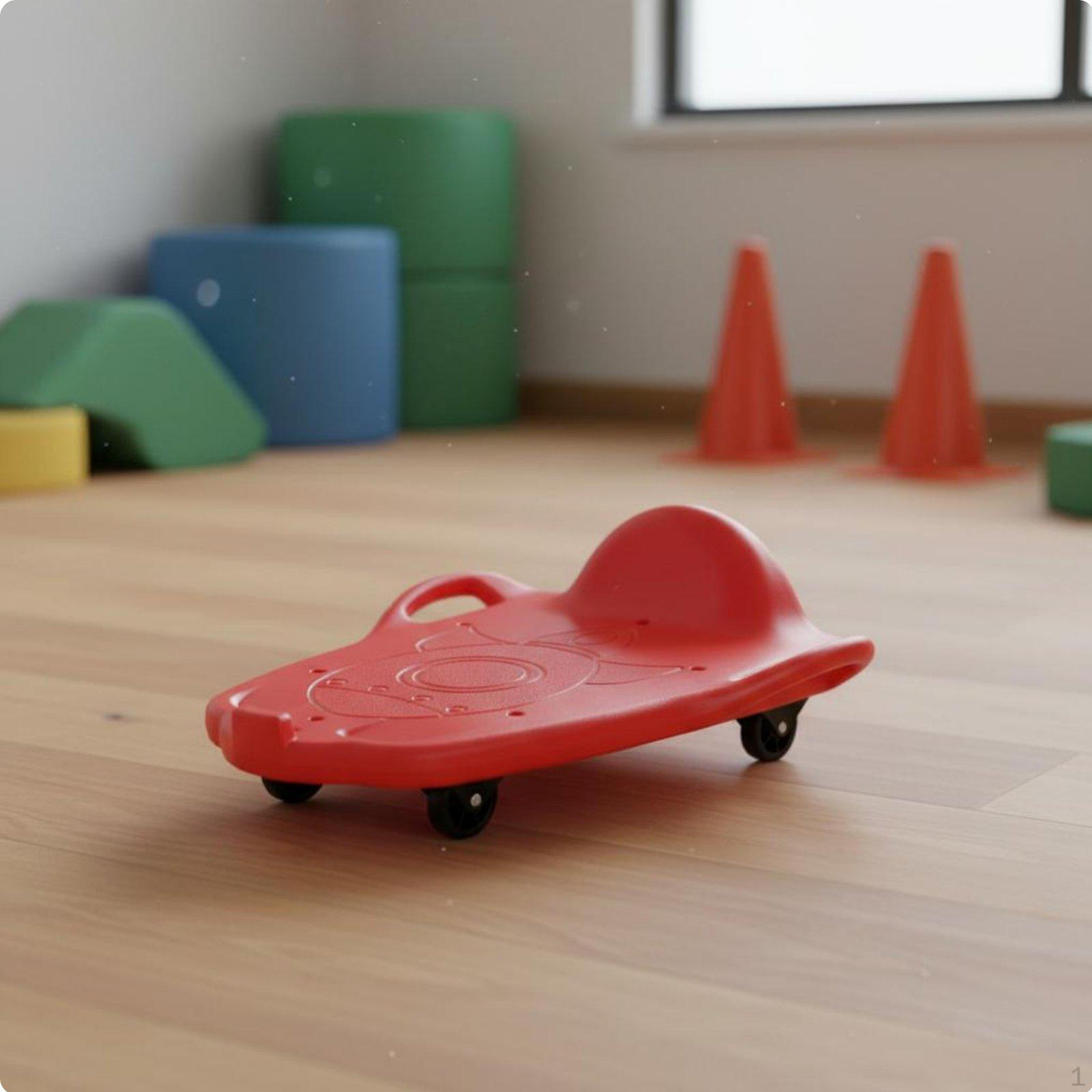4Wheeled Floor Develops Motor Skills Sensory Training Wheeled Board for Preschoolers, Young