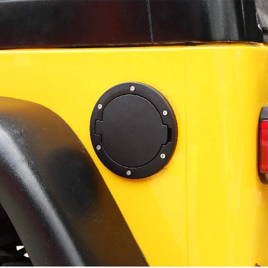 Non-Locking Gas Cap Cover Fuel Door for 1997-2006 Jeep Wrangler TJ