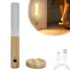 Imitation Wood Art Light Human Body Induction Small LED Night Light USB Charging Hallway Induction Light Closet Induction