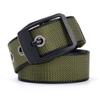 Pin Buckle Men's Belt Outdoor Tactical Nylon Canvas Belt on Both Sides Casual Versatile Trousers Belt