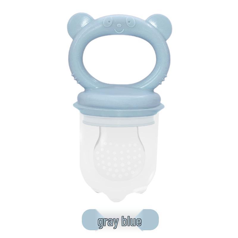 Isır ısır Silikon Diş Kaşıyıcı: Bebek Meyve ve Sebze Besleyici - Süper Yumuşak File Uç