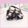 Stylish Ladies Shoulder Bag With Flower Print Durable Nylon Lining Neutral Gender