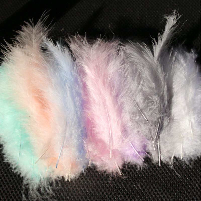 50Pcs Premium Soft Turkey Marabou Feathers Fluffy Craft Feathers for Kids Art Project Birthday Party Decor