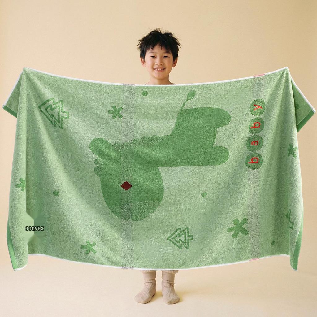 100% Cotton Cartoon Beach Towels - Extra Large, Thick & Absorbent, Suitable for Children, Maternity & Baby Use
