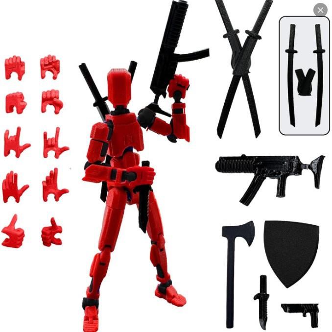 Dummy 13 Action Figure Assemble Well Titan Multi-articular Robot 3D Printer Movable Stress Relief Decompression Birthday Gift