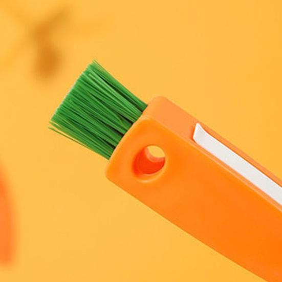 3Pcs 3 in 1 Cleaning Brush Set Portable Cup Lids Bottle Seals Container Gaps Cleaning Scrubber Kit with Precision Crevice Brush Heads Cleaning Tools