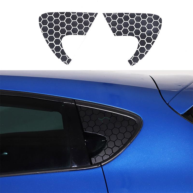 2x PVC Window Decoration Decorative Car Front and Rear Triangle Window Glass Stickers Suitable for SEAT Leon MK2 2008-2012