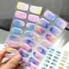 Self-Adhesive Manicure Stickers 16 Tip Full Cover Nail Wraps New UV Polish Nail Strips  Women