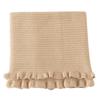 Women Winter Knit Ruffled Trim Mock Turtleneck Faux Collar Elegant Detachable Pullover Scarf Wrap Neck Warmer Headband