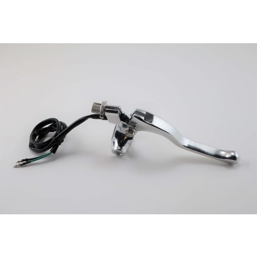 KITACO Right Lever & Holder Set (Short/Mirror Holder Included) Monkey etc. Silver 525-0701101