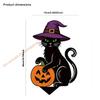 Rustic Pumpkin Metal Ground Stake Weatherproof Halloween Yard Art For Garden Decorations