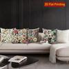 2D Vintage 3D Embroidered Floral Throw Pillow Covers Pattern Cushion Cover Suitable For Sofa Bedroom Car Pillow Cover