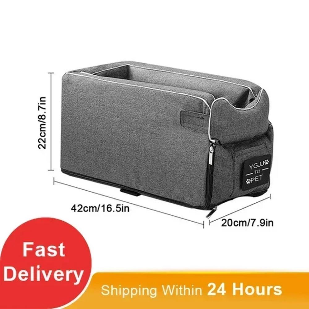 Small Pet Safety Seat Control Console Pet Nest Portable Pet Dog Car Seat Car Armrest Box For Small Dog Cat Travel