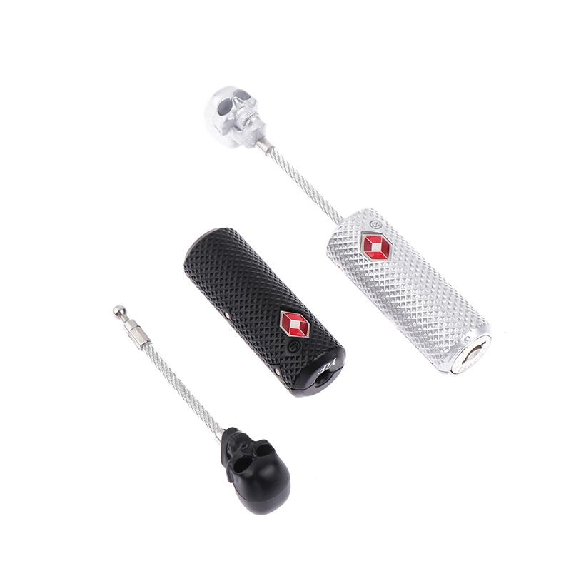 Celní zámek Overseas Lebka Kovový vozík Kufr na zavazadla Batoh Visací zámek s ocelovým lankem Zámek proti krádeži Zámek na zavazadla