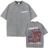 Washed Vintage Lngshot Cartoon Graphic T Shirt SHOT CALLERS Album 2026 Tshirts Men Women Kpop Fashion Trend Tshirt Streetwear