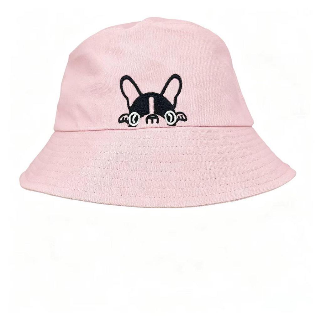 Women's Versatile Sun Protection Bucket Hat - Casual Outdoor Puppy Design