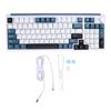 Teclado Mecânico Sem Fio BT 2.4G Conexão USB C Hot Swappable Teclado para Jogos e Digitação Retroiluminado RGB 75 por cento