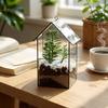 Geometric Glass Terrarium: Modern Succulent Planter & Home Decor for Coffee Shop Ornaments