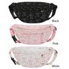 Women Corduroy Chest Bag with Adjustable Strap Leisure Crossbody Bag Lightweight Waist Bag Running Camping Hiking Chest Bag
