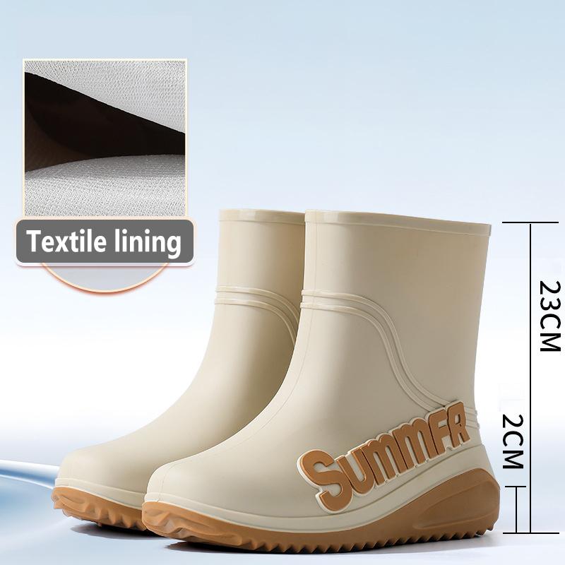 

Новые ветрозащитные резиновые сапоги, мужские теплые резиновые сапоги до середины голени, модные черные резиновые резиновые сапоги, мужские водонепроницаемые рабочие ботинки для улицы 44-45 хаки