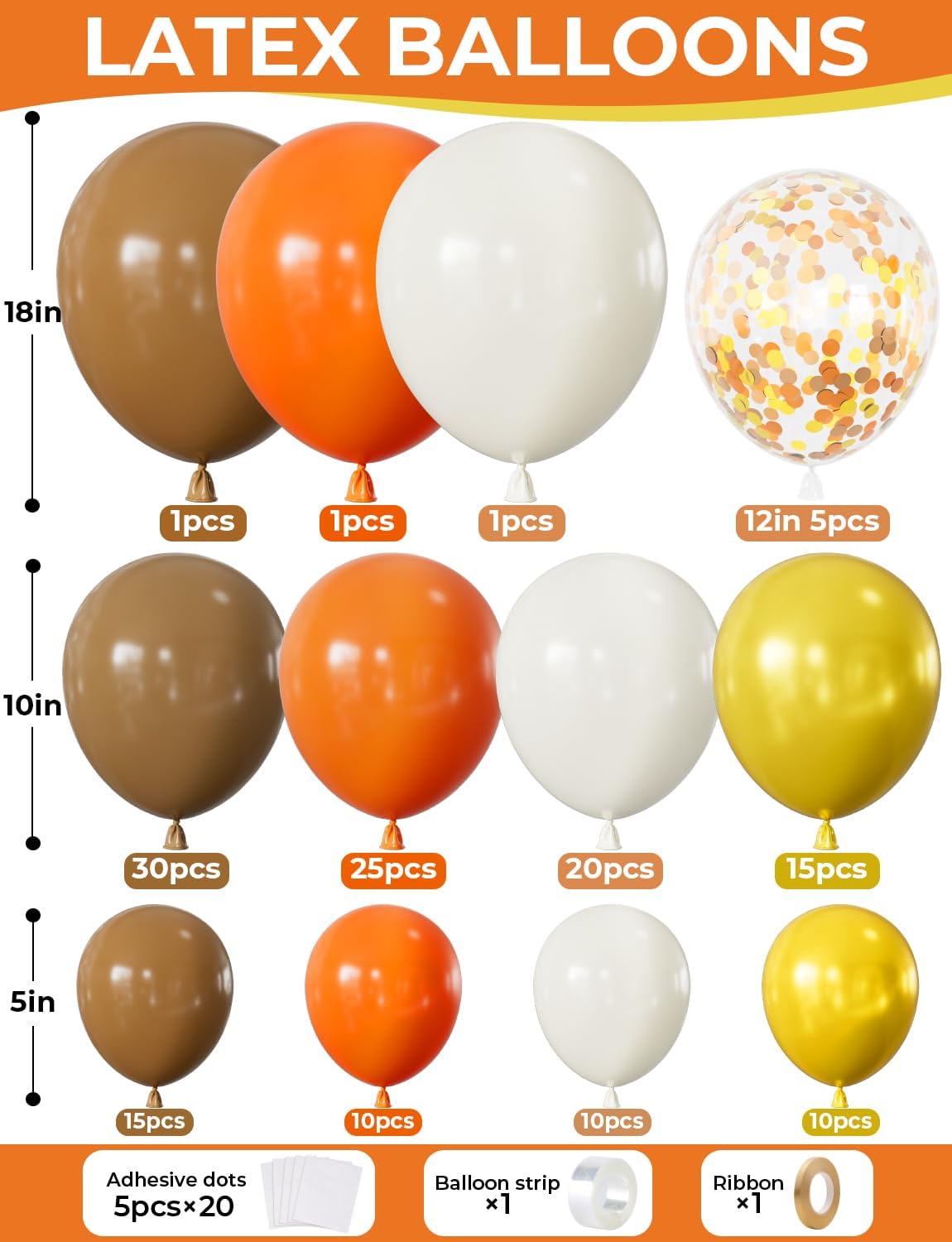 High Quality Decorative Thanksgiving Balloon Sets 5 inch