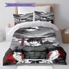 Jujutsu Kaisen Bedding Set Duvet Cover Polyester Bed Set Comforter Cover Pillowcase Twin Full Queen Soft Zipper -QJY