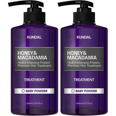 Soin Capillaire Miel & Macadamia Parfum Poudre de Bébé, 1.058L, 2 unités