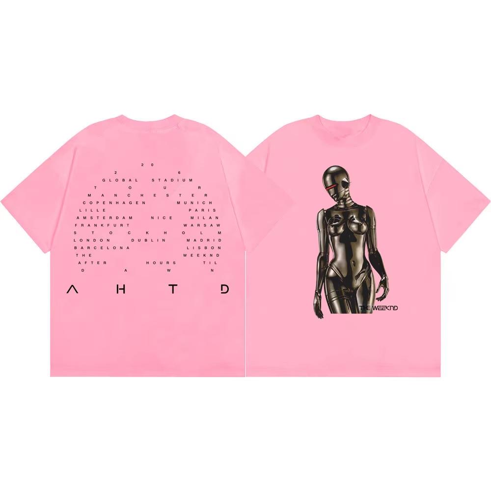 Summer Hot Sale Rapper The Weeknd After Hours Til Dawn Tour 2026 Merch T-shirts Unisex Fashion Hip Hop T Shirt Casual Streetwear Oversized T Shirt