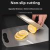 304 Stainless Steel Cutting Board, Double-Sided Non-Slip Chopping Board, Anti-Mildew Antibacterial Food Grade Board for Kitchen