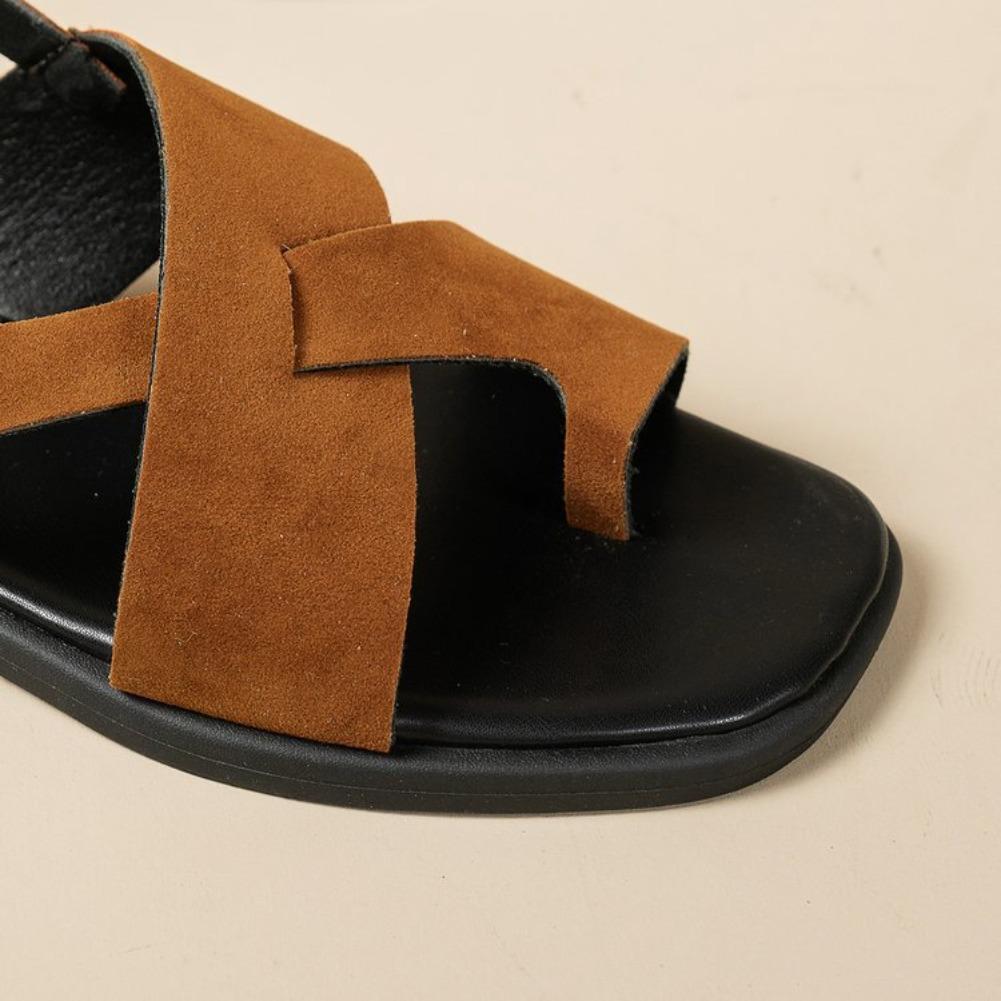 Fashion Women's Sandals 2025 New Flat Heels Sandals For Summer Shoes Woman Flip Flops Soft Bottom Beach Summer Footwear Sandalias Mujer