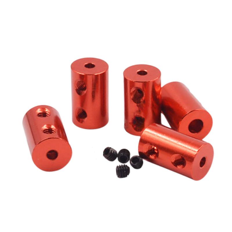 Burgundy/Sky Blue/Royal Blue Aluminum Alloy Colored Coupling Length:25mm Specification:3~10 Full Series Rigid Coupling Set Screw