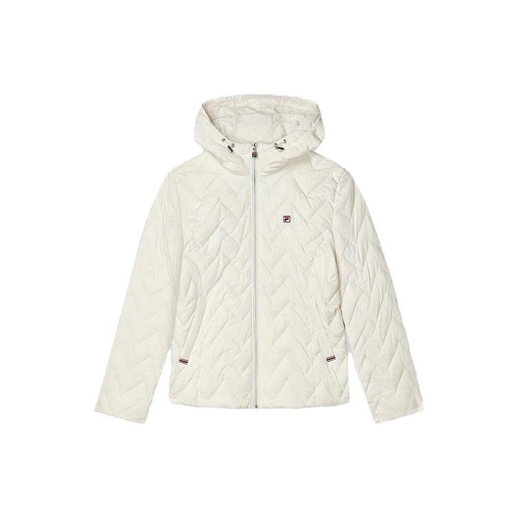 

Fila Однотонная пуховая куртка с капюшоном на молнии Женская верхняя одежда Молочно-белый F11W341902F-IV S