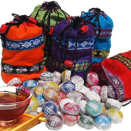 250g 10 Flavors High 50Pcs Chinese Yunnan Mini Quality Ripe Puerh