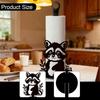 Kitchen Paper Towel Holder Raccoon Rack Standing Dispenser for Living Room