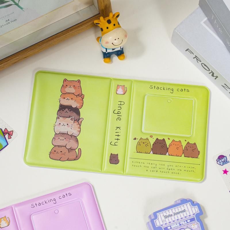 

Cartoon Kitten Photo Album 36 Pockets Cards Album Kpop Picture Storage Case Mini Binder Name Card Book Albums