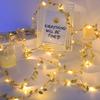 Battery Operated LED Golden Leaf String Lights 2 5 10M Indoor Christmas Party Home Decorative Lighting For Festivals