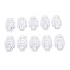10PCS White Adjustable Cable Management Clip Self Adhesive Cord Organizer with Sticky Pads Cable Ties Screws for Home