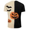 Men's Casual Short Sleeve T-Shirt with Halloween Print Lightweight Breathable Round Neck Top