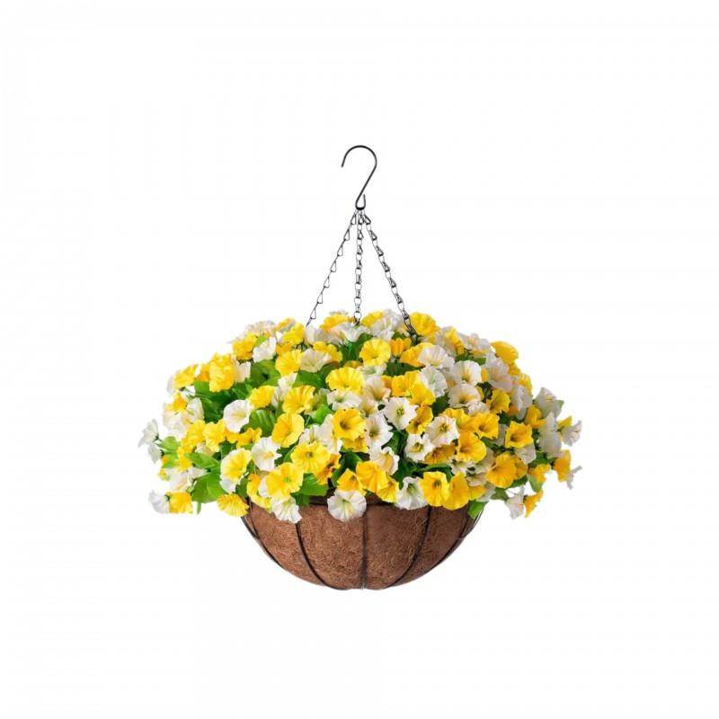 Artificial Morning Glory Hanging Basket Decor Home Hotel Wedding Party Outdoor Garden Decoration