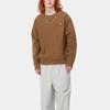 Carhartt WIP SS24 American Script Sweat Loose Fit Crewneck Embroidered Logo Long Sleeve Sweatshirt Unisex sweatshirt Light-Brown I025475-HZ-XX