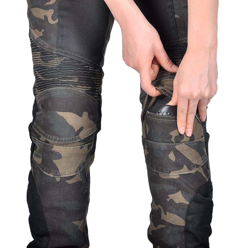 RENHE Motorcycle Pants, Summer Mesh Pants, Riding Pants, For Summer, Riding Pants, Breathable, Straight