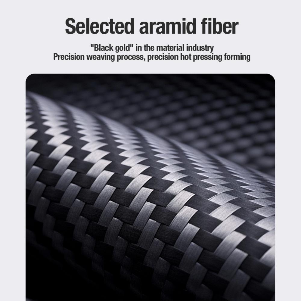 NILLKIN Für iPhone 15 Pro Max Magnetische Aramidfaser-Hülle mit Ständer Anti-Drop All-Inclusive für iPhone 14 13