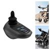 Black Aluminum Electric Wheelchair Joystick Controller, ML2P+ Adapter Cable WB5003 5 Gears 19*9.3*8.8cm for Electric Wheelchairs