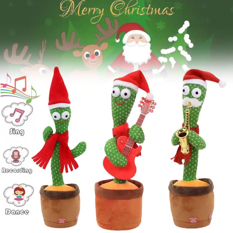 Adorável Brinquedo Interativo de Cacto Dançarino Com Recursos de Canto e Dança Para Presentear com Diversão
